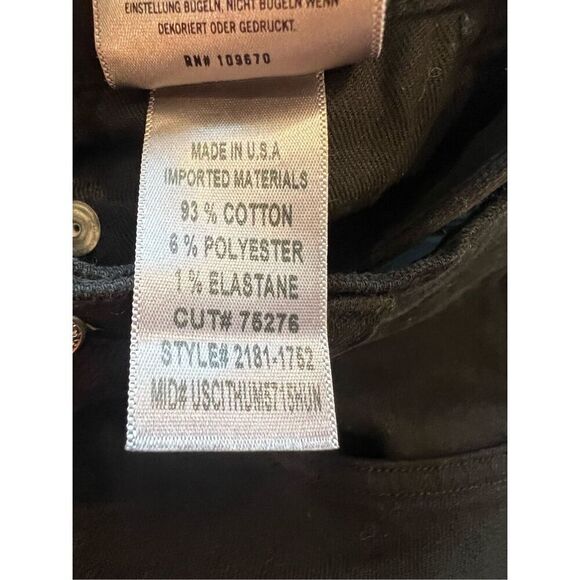 Citizens of Humanity Women's Black Annina Corduroy Wide Leg Pants Size 24 NWOT - Picture 12 of 13